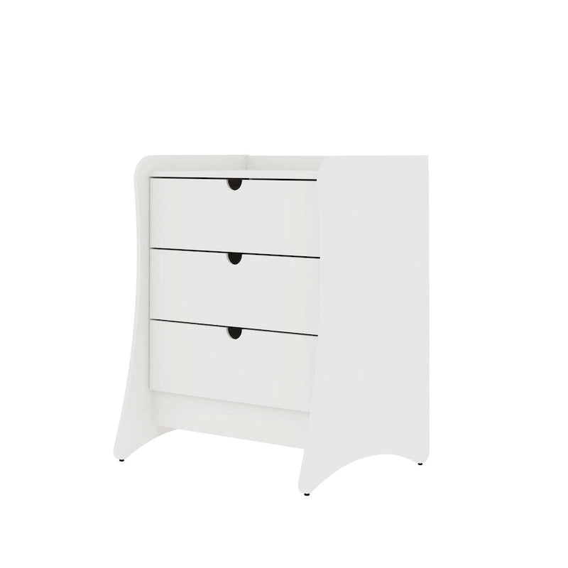 2-teiliges Kommoden- und Nachttisch-Set im Mid-Century-Modern-Stil