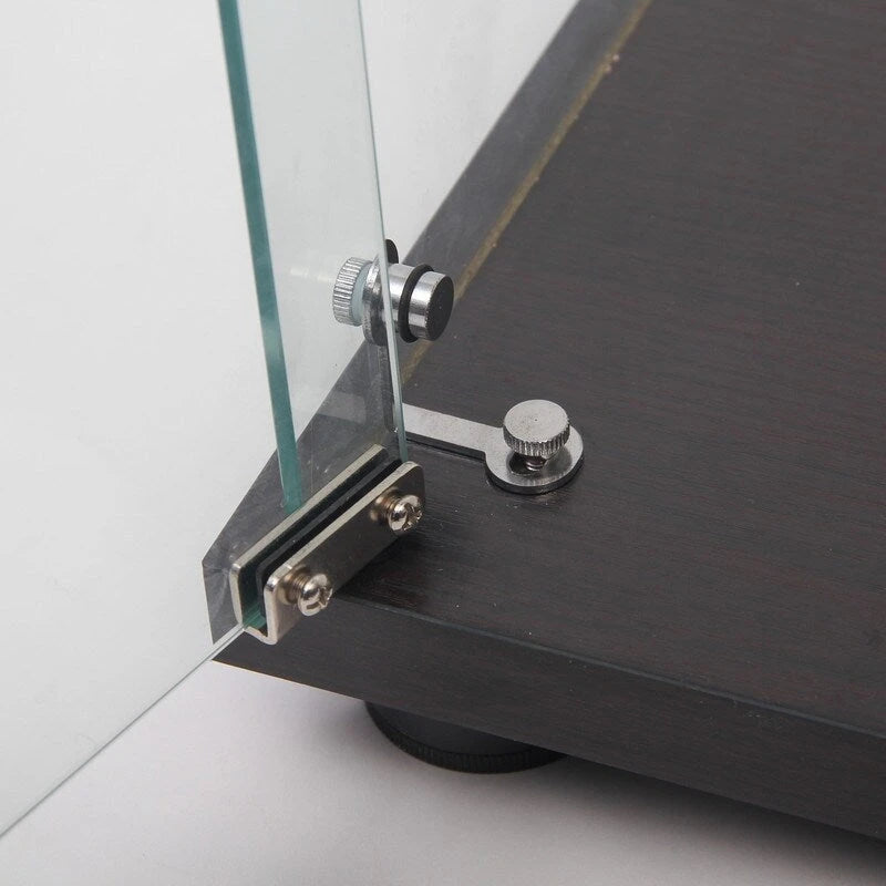 Glasvitrine mit 5 Einlegeböden und Doppeltür